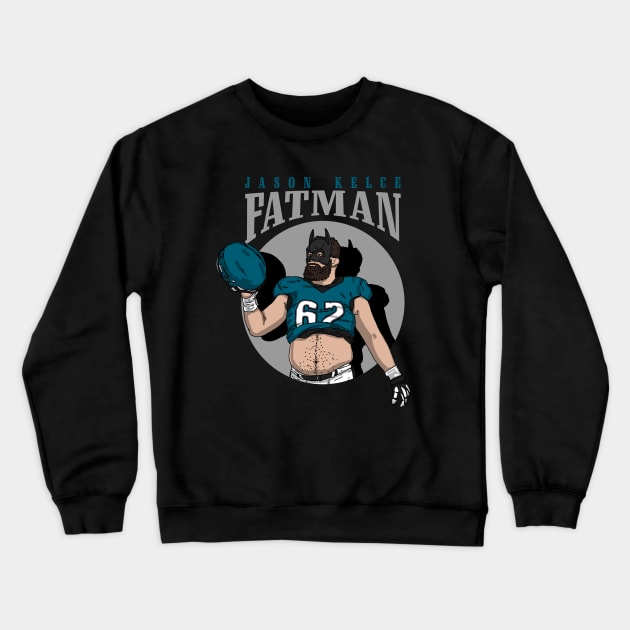 Jason Kelce Fatman Crewneck Sweatshirt by Luna Illustration